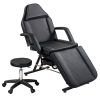 Massage Salon Tattoo Chair with Two Trays Esthetician Bed with Hydraulic Stool; Multi-Purpose 3-Section Facial Bed Table; Adjustable Beauty Barber Spa