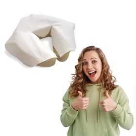 PUREVACY Disposable Face Cradle Covers for Massage Table 12 x 16 Inch. 100 Pack White Viscose & Polyester Massage Face Cradle Cover. Soft and Durable