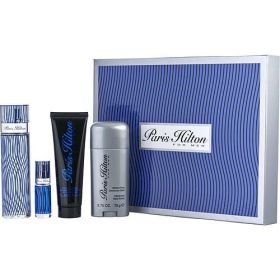 PARIS HILTON MAN by Paris Hilton EDT SPRAY 3.4 OZ & HAIR AND BODY WASH 3 OZ & DEODORANT STICK ALCOHOL FREE 2.75 OZ & EDT SPRAY 0.25 OZ MINI