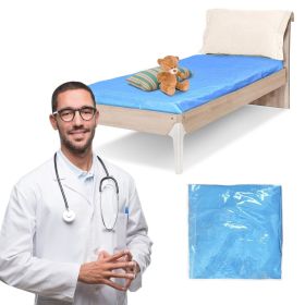 Plastic Bed Sheets. Pack of 10 Polyethylene Mattress Stretcher Covers Waterproof 82.6" x 35.4" x 7.8" CPE Mattress Protector for Salon SPA Tattoo Mass