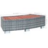 Spa Step Gray Poly Rattan 36.2"x17.7"x9.8"