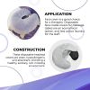 AMZ Disposable Face Cradle Covers 13", Pack of 100 Face Cradle for Massage Table, Polypropylene 25 GSM Disposable Massage Face Cradle Cover for Spa, T