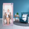 Portable Full Size Grey Infrared Sauna tent‚ÄìPersonal Home Spa, with Infrared Panels, Heating Foot Pad,Controller, Foldable Chair ,Reading light.Easy