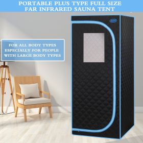 Portable Plus Type Full Size Far Infrared Sauna tent. Spa (Color: as pic)