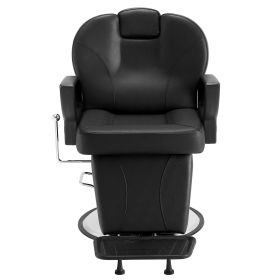VEVOR Salon Chair, Hydraulic Recliner Barber Chair for Hair Stylist, 360 Degrees Swivel 90Â°-130Â° Reclining Salon Chair for Beauty Spa Shampoo (With Headrest or Not: With Headrest, Item Size: 33 x 22 x 48.5 inches)