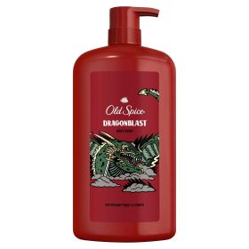 Old Spice Body Wash for Men, Dragonblast, Long Lasting Lather, All Skin Types, 33.4 oz (Brand: Old Spice)