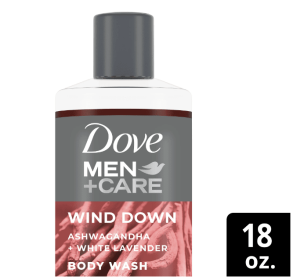 Dove Men+Care Face + Body Wash For Men Wind Down Ashwagandha + White Lavender 18oz (Brand: Dove)