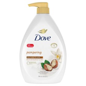 Dove Purely Pampering Body Wash with Pump Shea Butter with Warm Vanilla 34 oz (Brand: Dove)