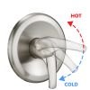 Drill-Free Stainless Steel Slide Bar Combo Rain Showerhead 7-Setting Hand, Dual Shower Head Spa System (Rough-in Valve Included)